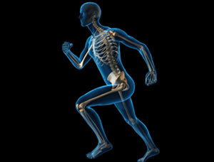 digitial image of human running